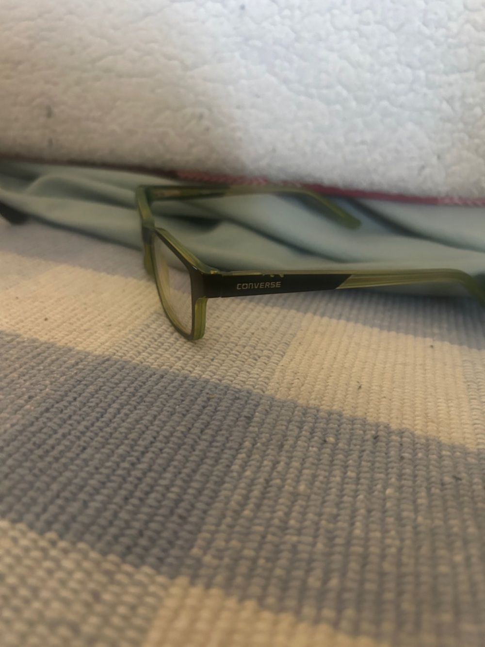 Converse Men’s Olive Green Rectangular Glasses